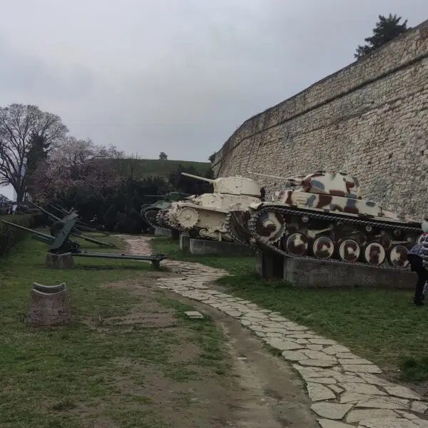 Tanques en el parque