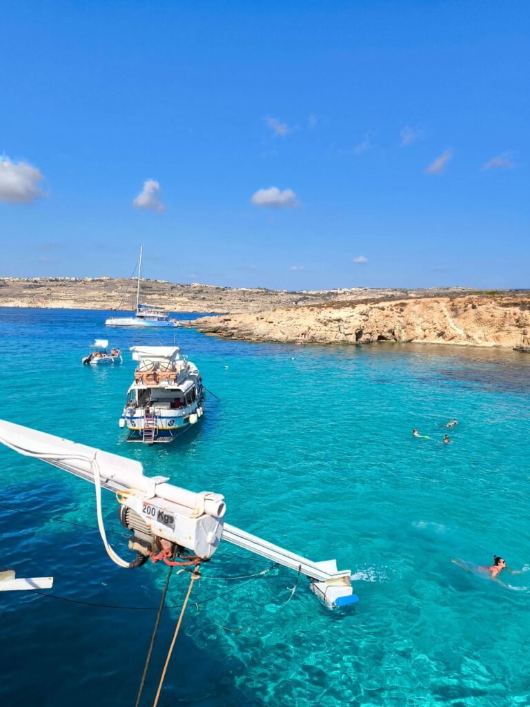 Blue Lagoon desde el barco en Malta