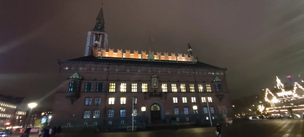 Palacio de Christiansborg, en el centro de Copenhague en Dinamarca