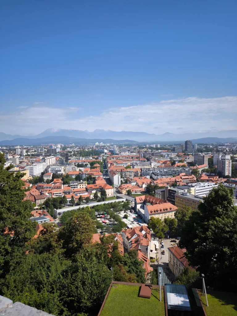 Vistas desde el Castillo de Liubliana, Eslovenia