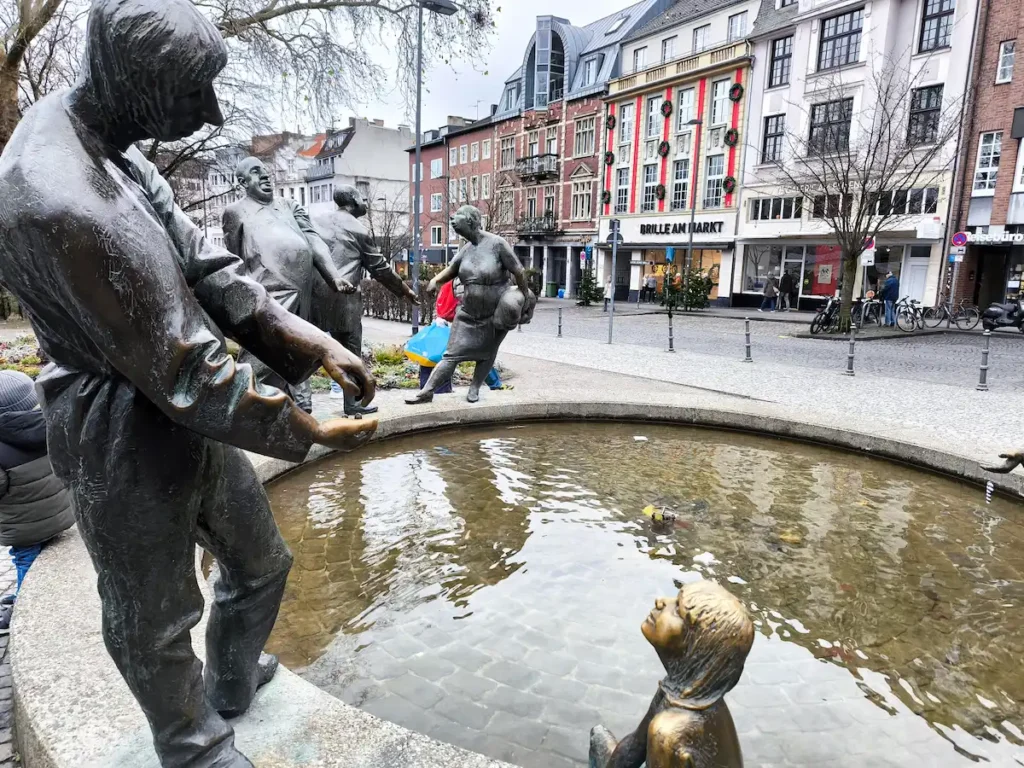 Fuente del Dinero en Aquisgrán (Aachen), Alemania