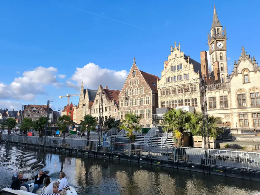 Muelle de Korenlei en Gante, una de las cosas que ver en 1 día en Bélgica