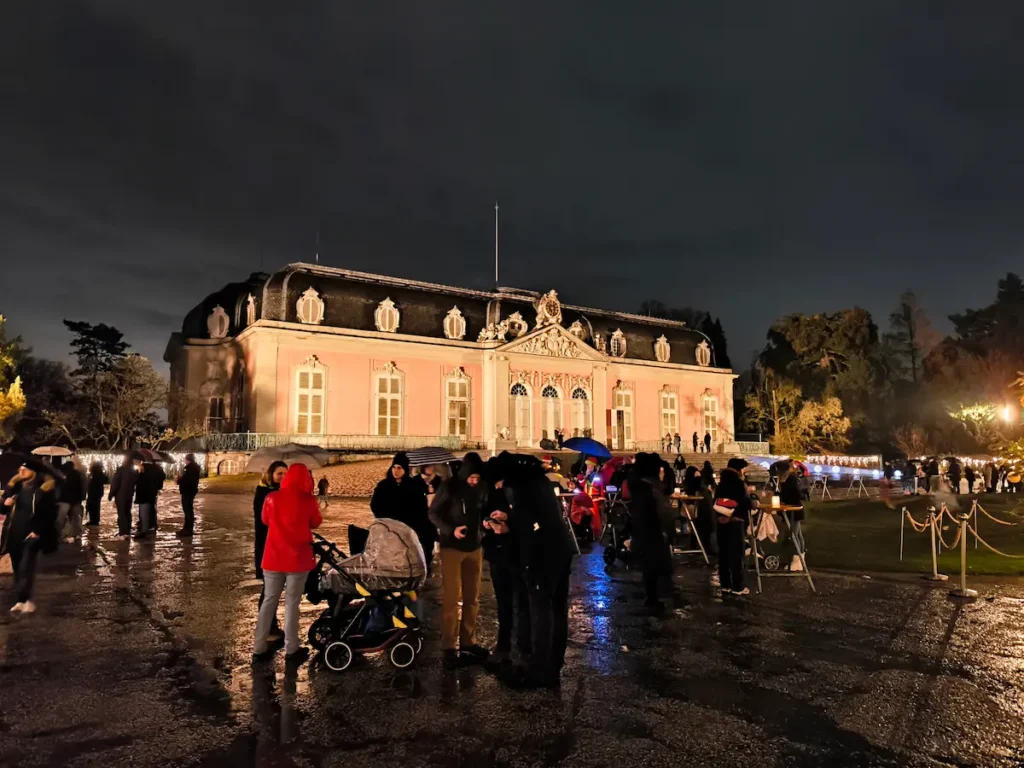 Palacio de Benrath en invierno, en Düsseldorf