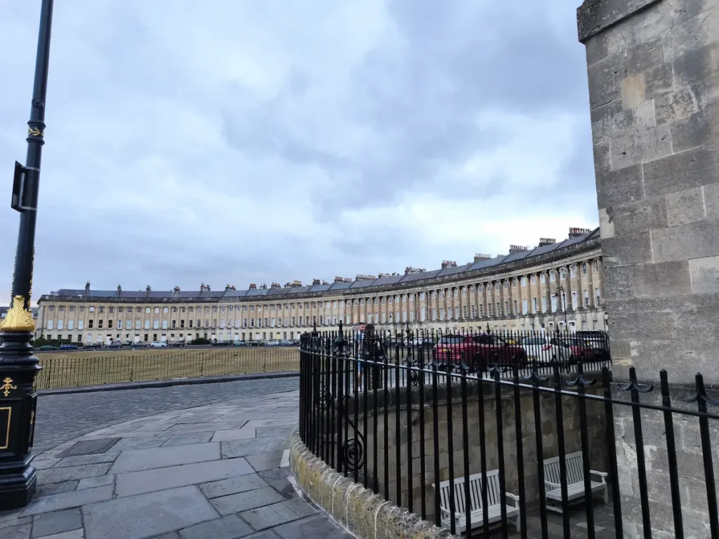 The Royal Crescent en Bath, uno de los imprescindibles arquitectónicos de época georgiana
