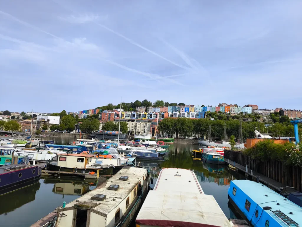Casas de colores desde Spike Island, una de las fotos más bonitas de Bristol