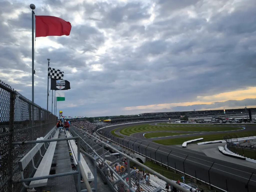 Indianapolis Motor Speedway al acabar la carrera de las 500 Millas de Indianápolis (Indy 500)